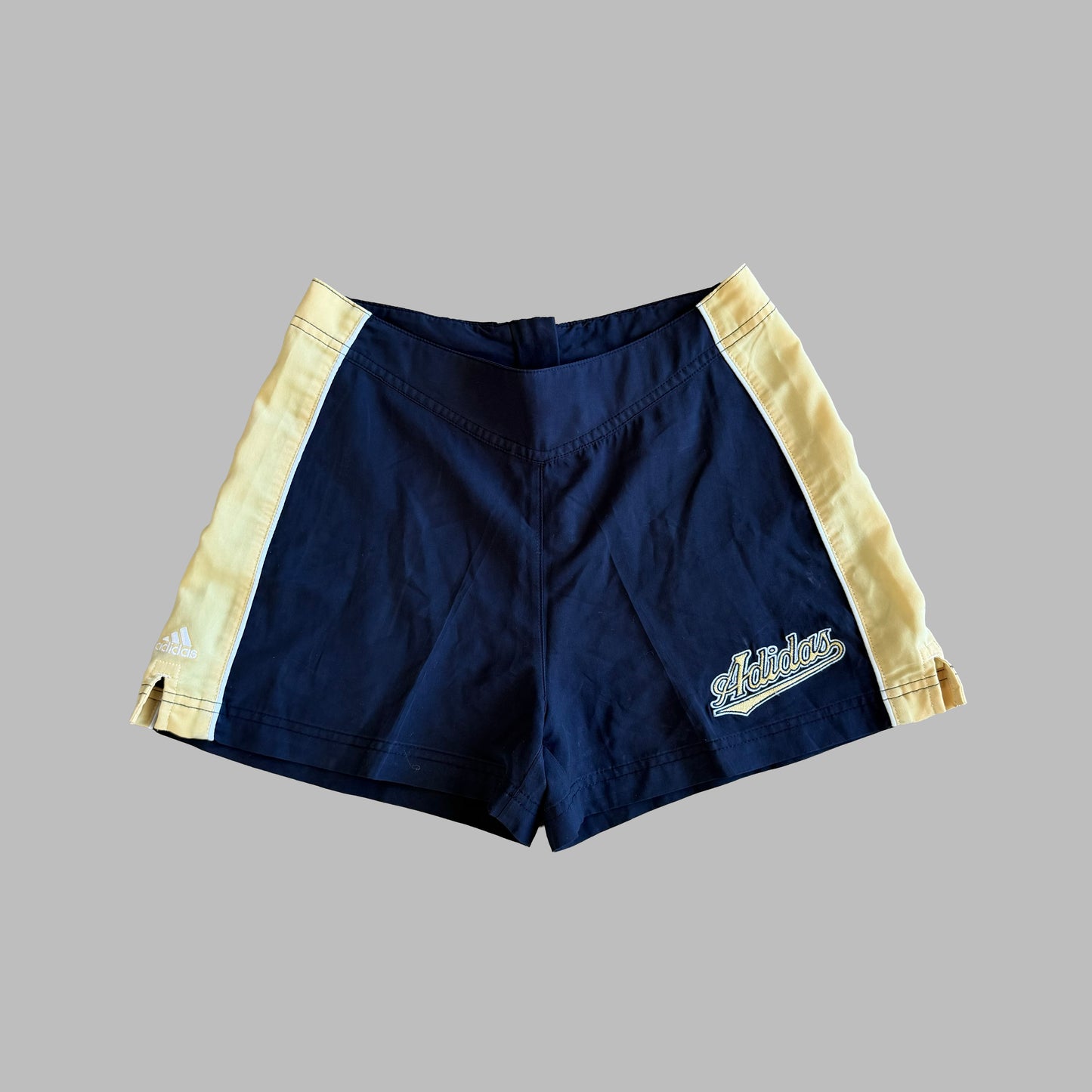 Y2K Adidas Panelled Activewear Mini Shorts - S