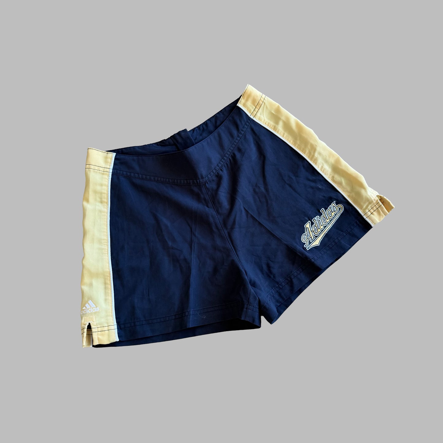 Y2K Adidas Panelled Activewear Mini Shorts - S