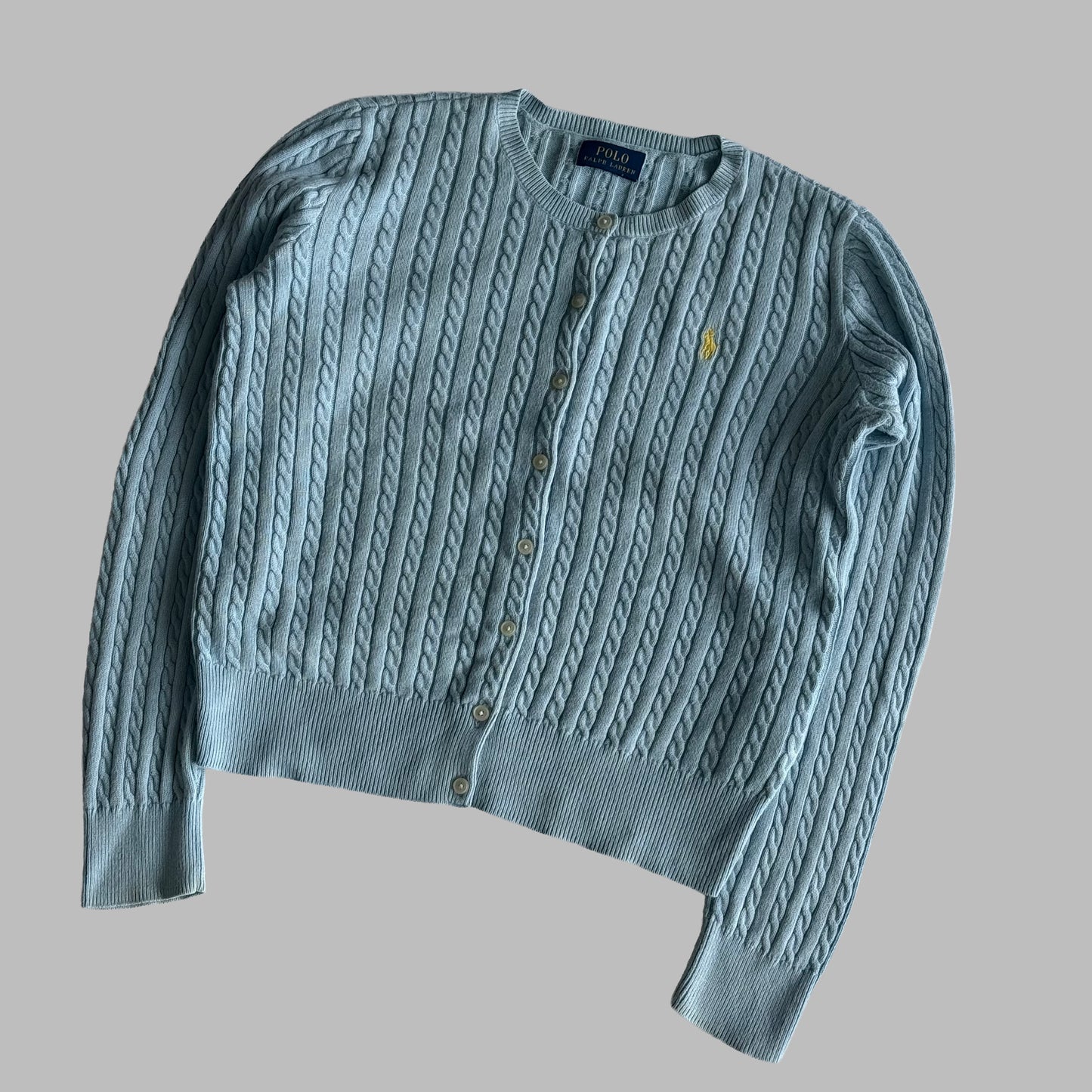 Ralph Lauren Cable Knit Cardigan - Large