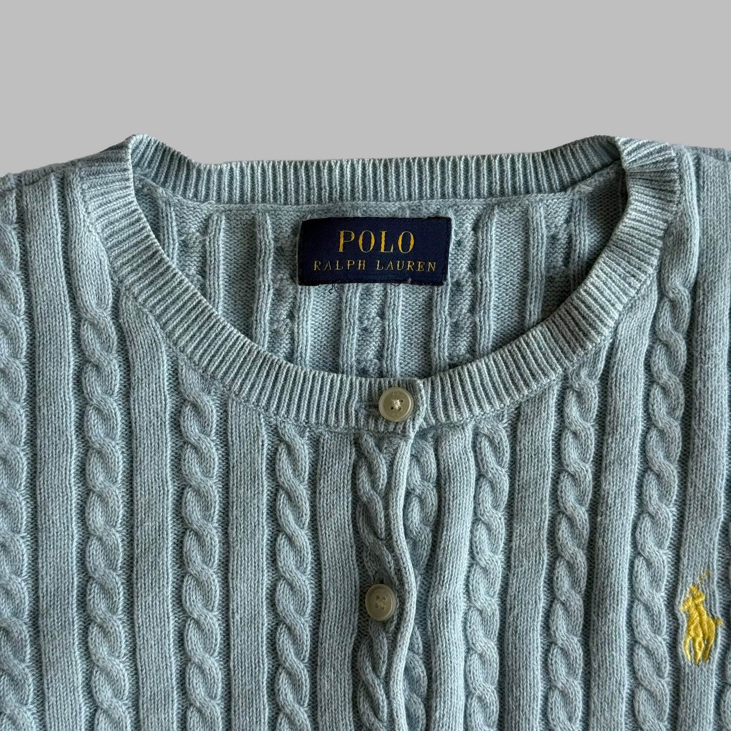Ralph Lauren Cable Knit Cardigan - Large