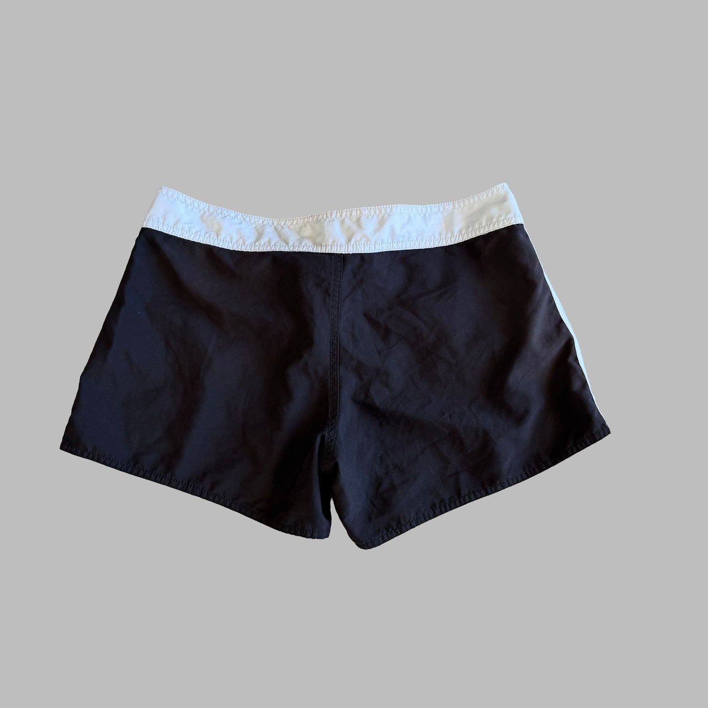 Y2K Adidas Lightweight Three Stripe Mini Shorts - M
