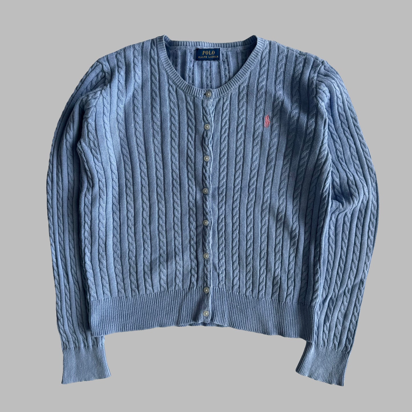 Ralph Lauren Cable Knit Cardigan - Large