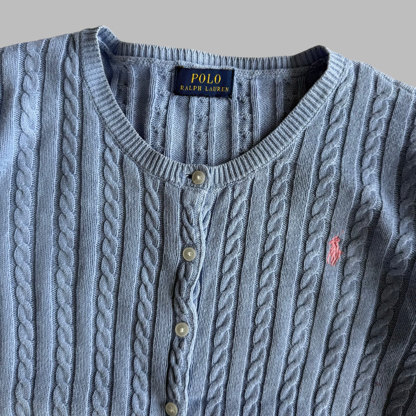 Ralph Lauren Cable Knit Cardigan - Large