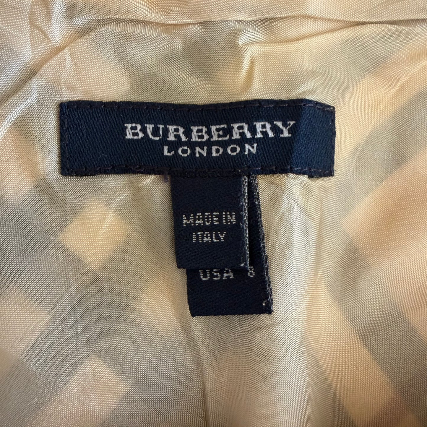 Y2K Burberry Nova Check Midi Skirt - 30"