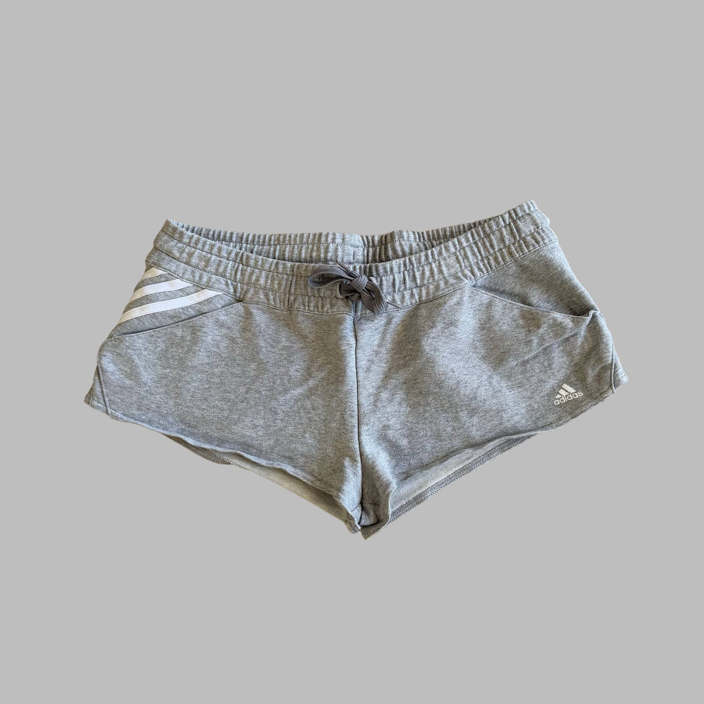 Y2K Adidas Three Stripe Micro Shorts - S