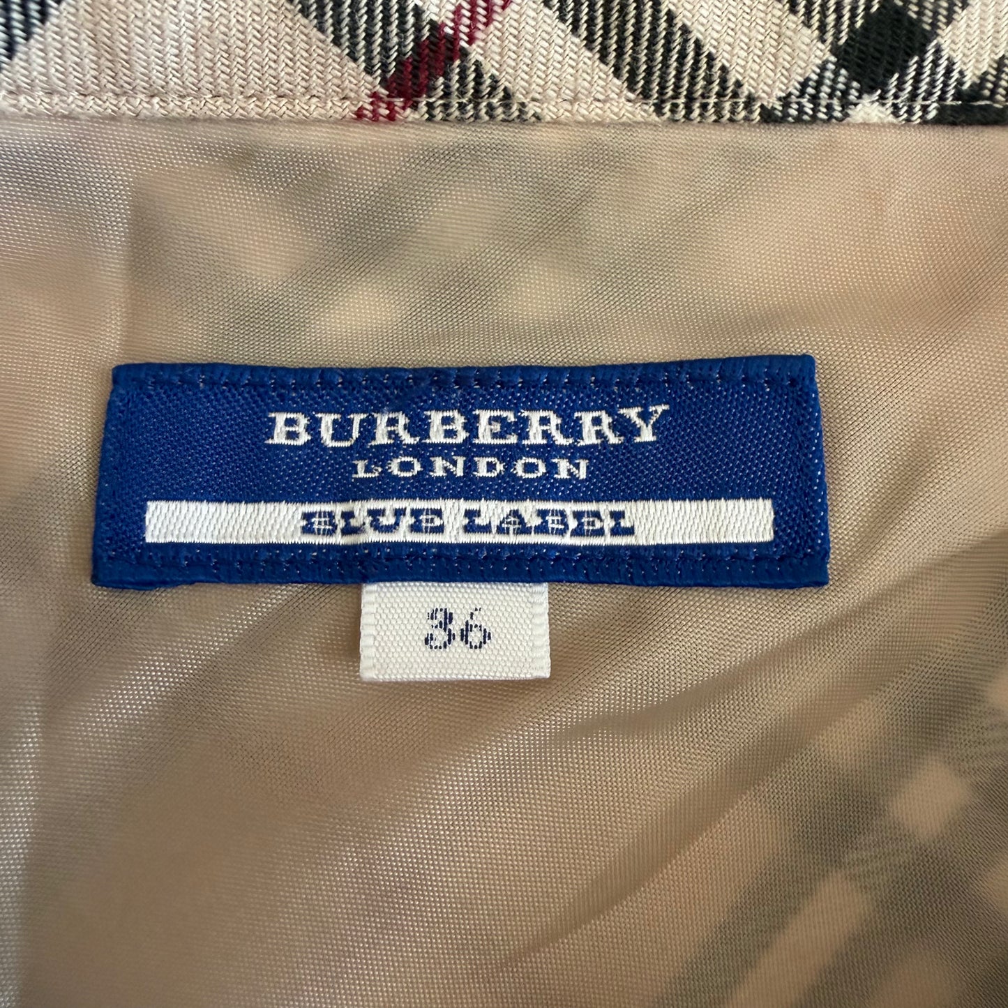Y2K Burberry Blue Label Flared Skirt - 28"
