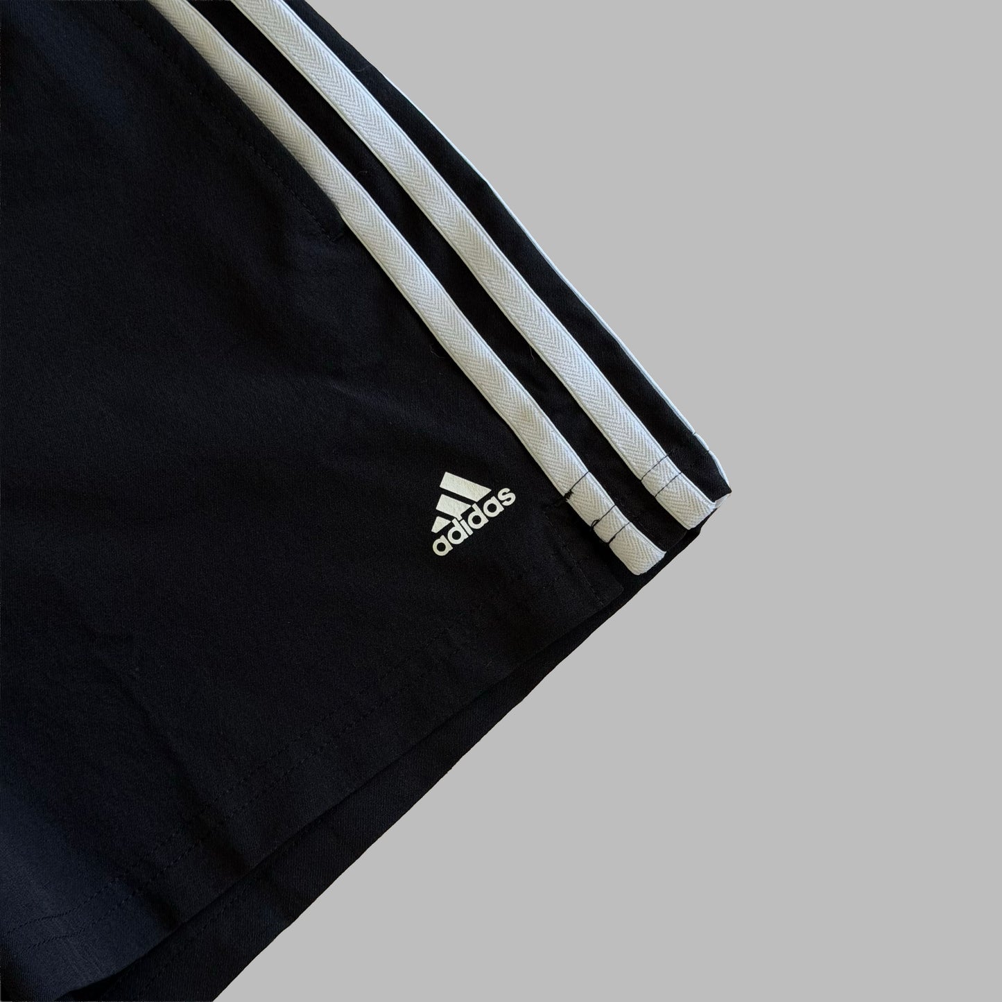 Y2K Adidas Three Stripe Mini Shorts - S