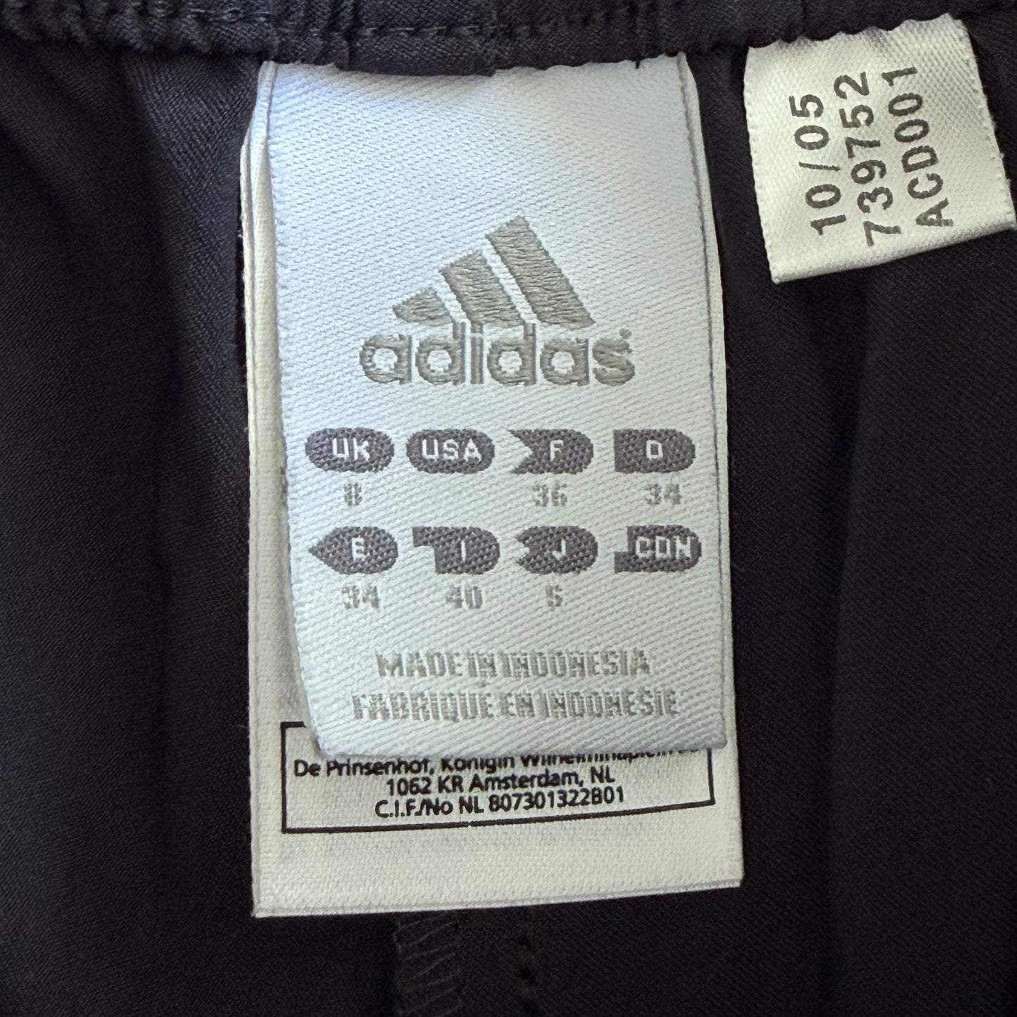 Y2K Adidas Three Stripe Mini Shorts - S