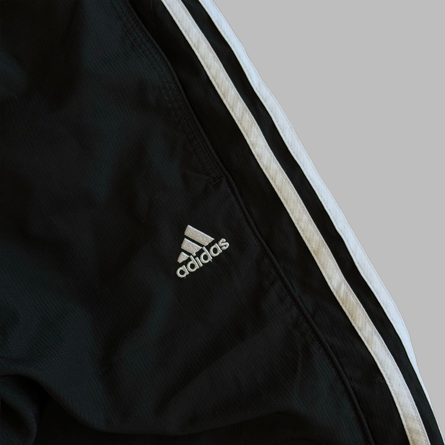 Y2K Adidas Three Stripe Track Capris - S
