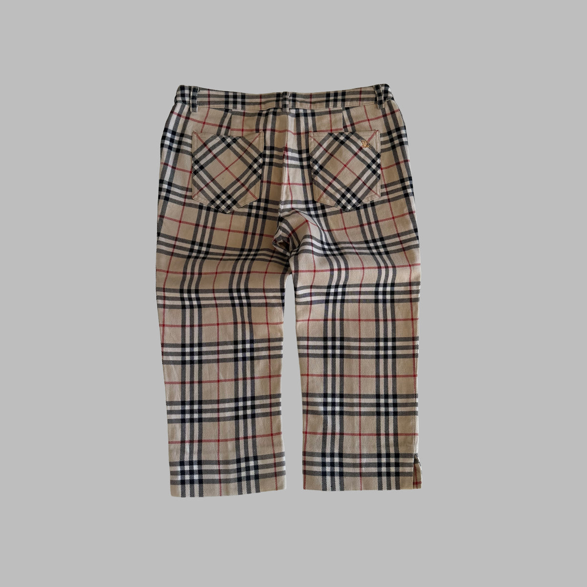 Y2K Burberry Nova Check Capris - 30"