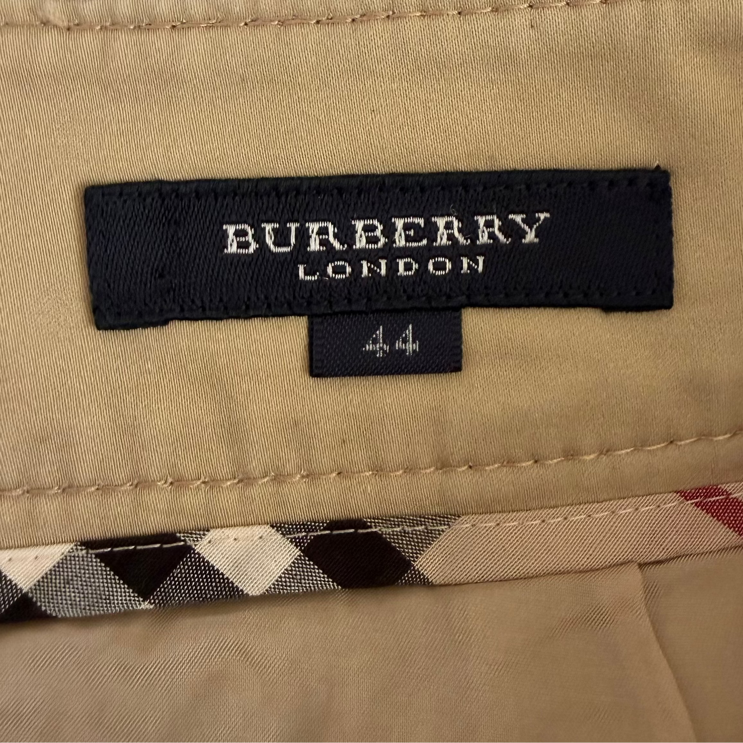 Y2K Burberry Midi Trench Skirt - 32"