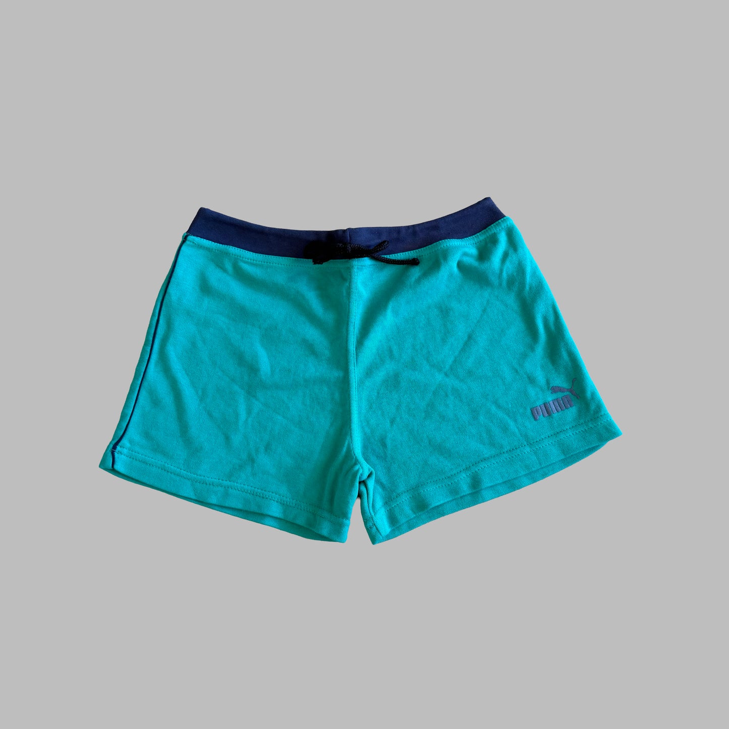 Y2K Puma Striped Micro Shorts - S