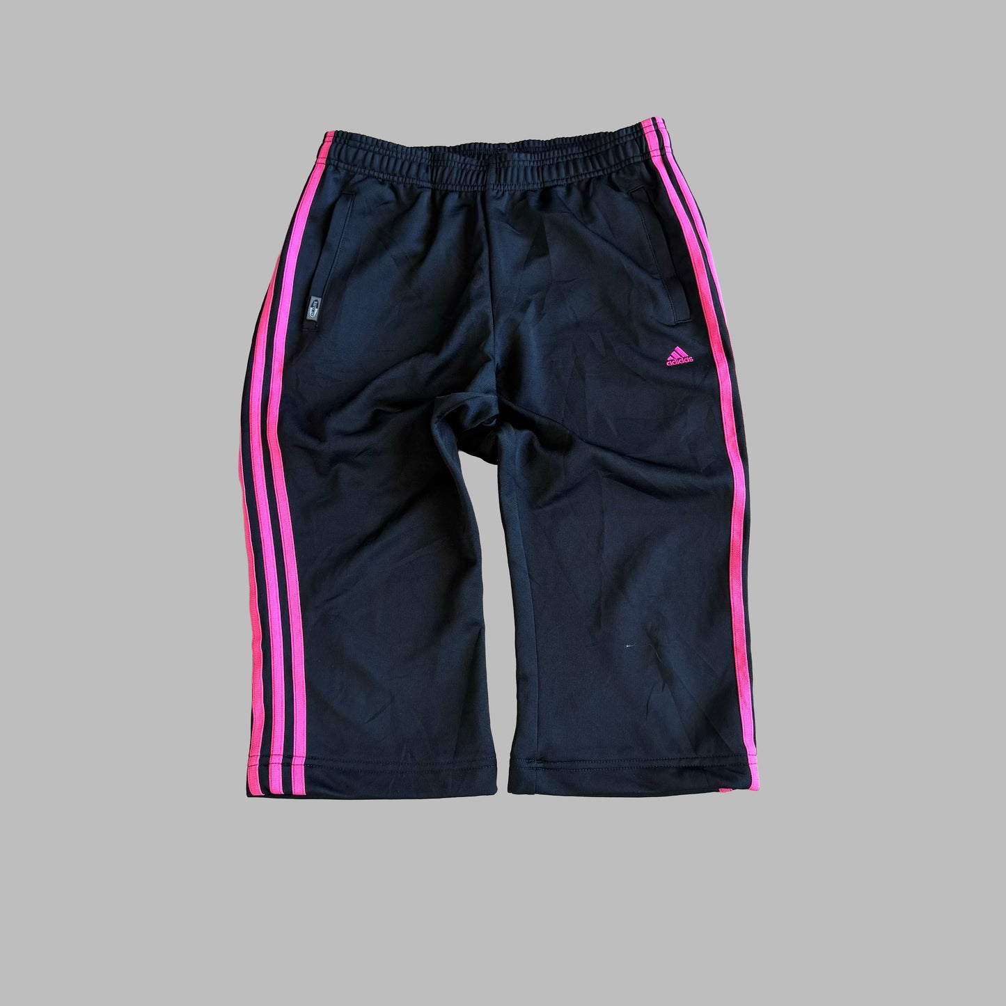 Y2K Adidas Three Stripe Capris - M