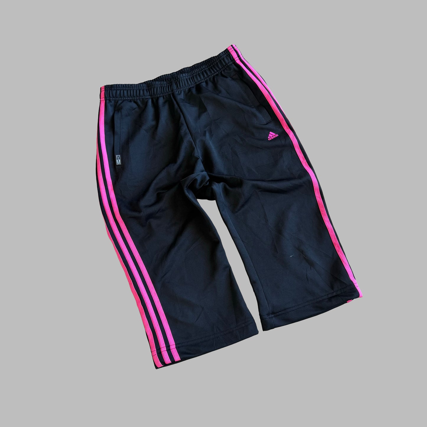 Y2K Adidas Three Stripe Capris - M