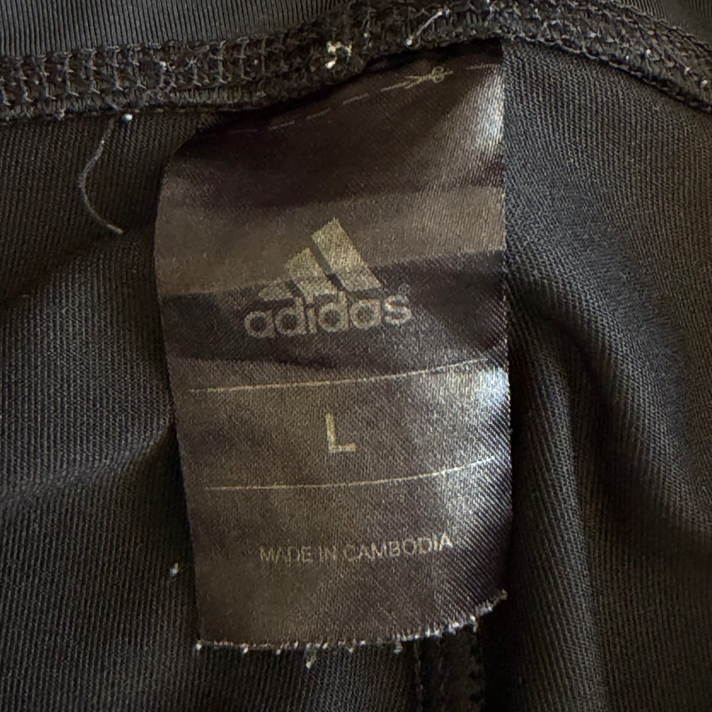 Y2K Adidas Three Stripe Activewear Capris - S