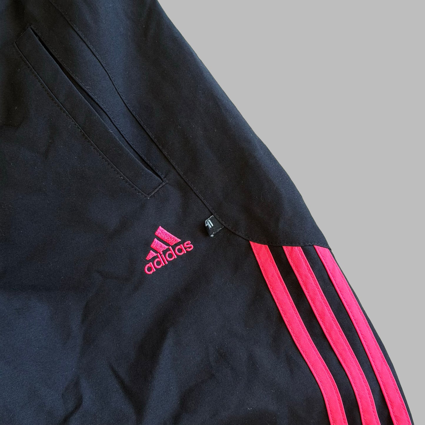 Y2K Adidas Three Stripe Track Capris - XS