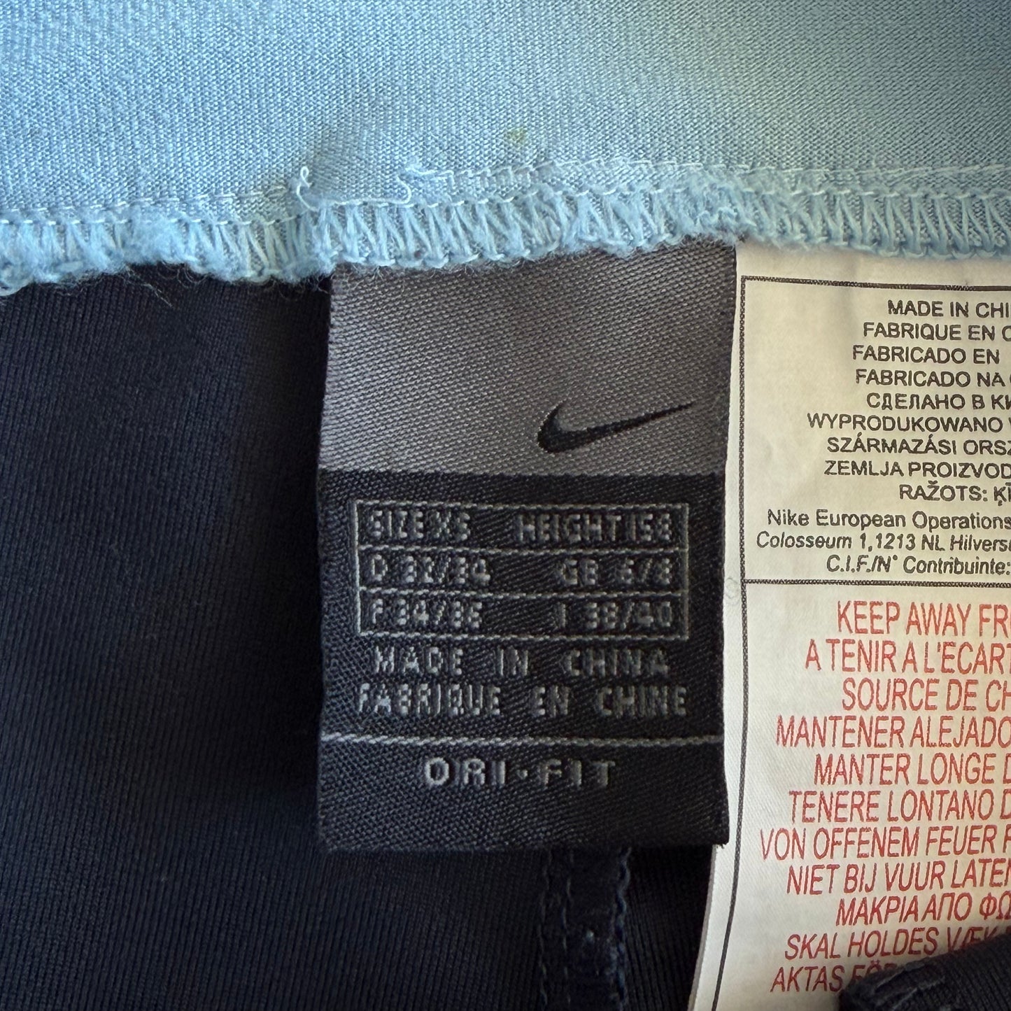 Y2K Nike Swoosh Panelled Activewear Mini Shorts - XS