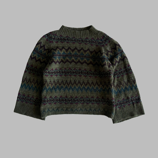 Polo Ralph Lauren Patterned Heavy Knit Sweater - M