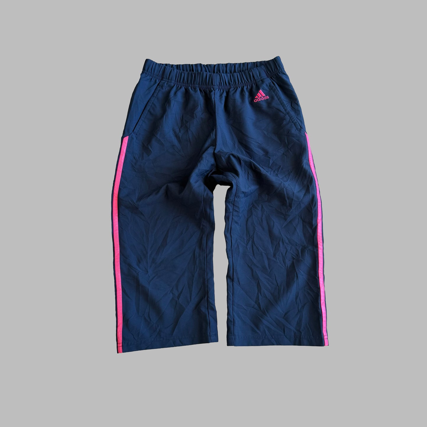 Y2K Adidas Three Stripe Capris - S