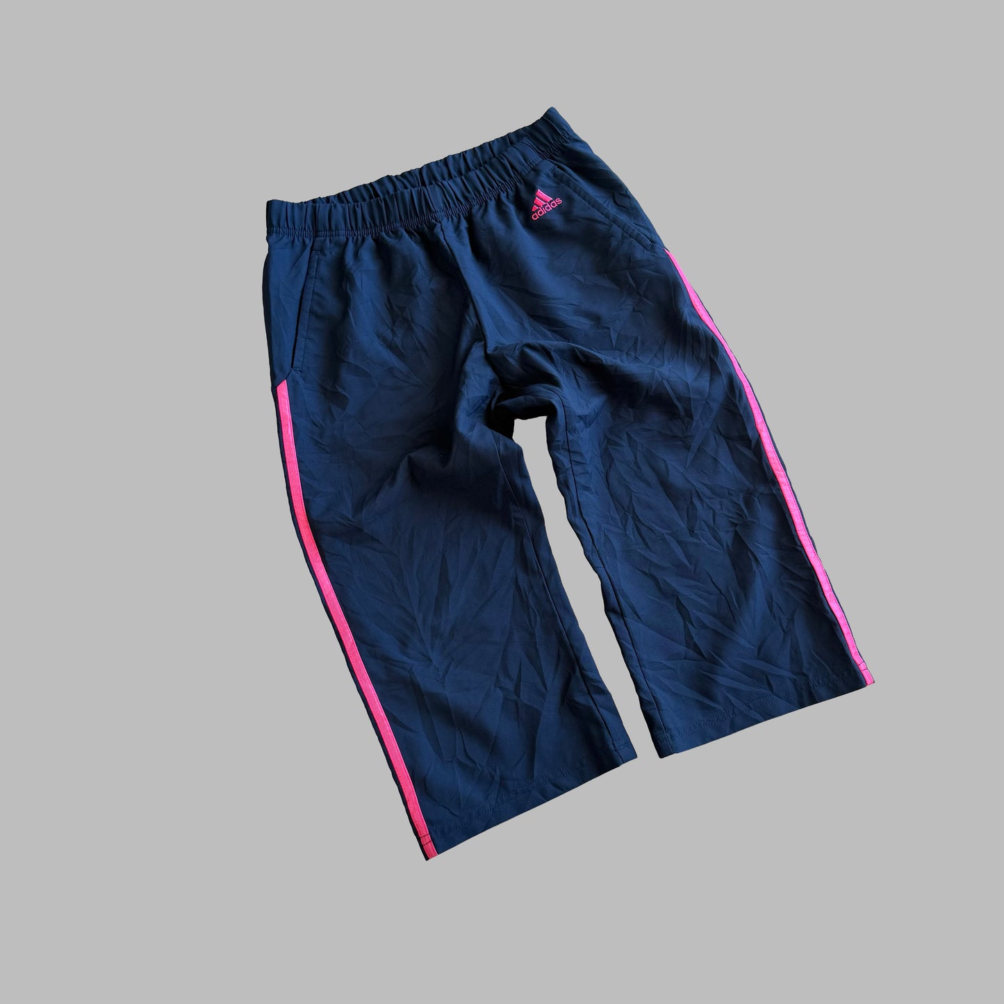Y2K Adidas Three Stripe Capris - S