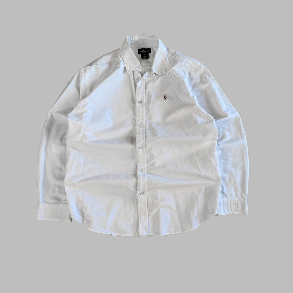 Y2K Polo Ralph Lauren Cotton Button Up Shirt - M