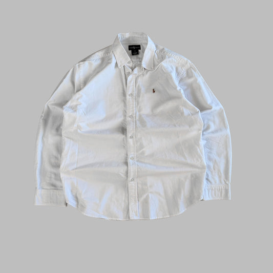 Y2K Polo Ralph Lauren Cotton Button Up Shirt - M