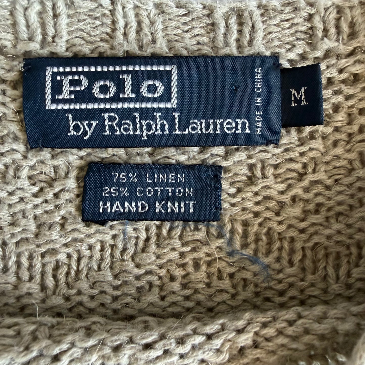 90s Polo Ralph Lauren Cable Knit Sweater - M