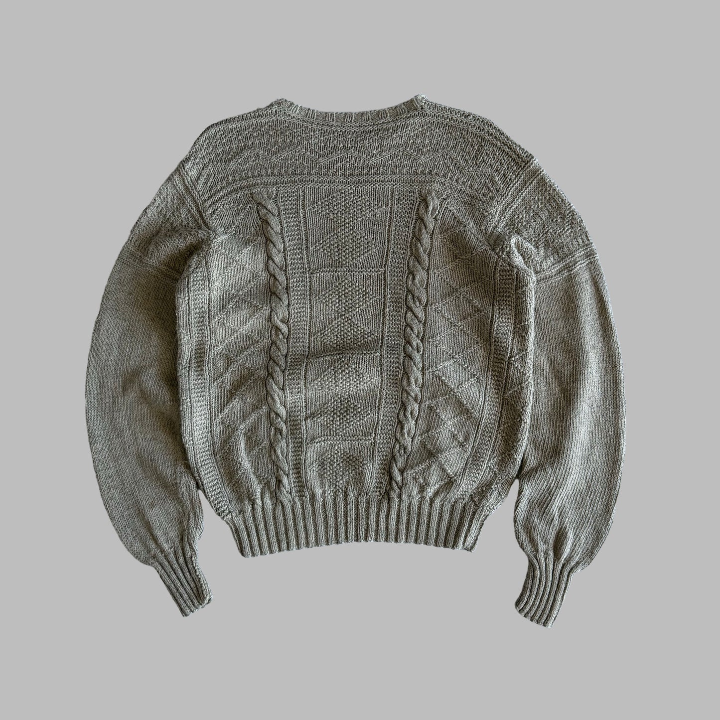 90s Polo Ralph Lauren Cable Knit Sweater - M