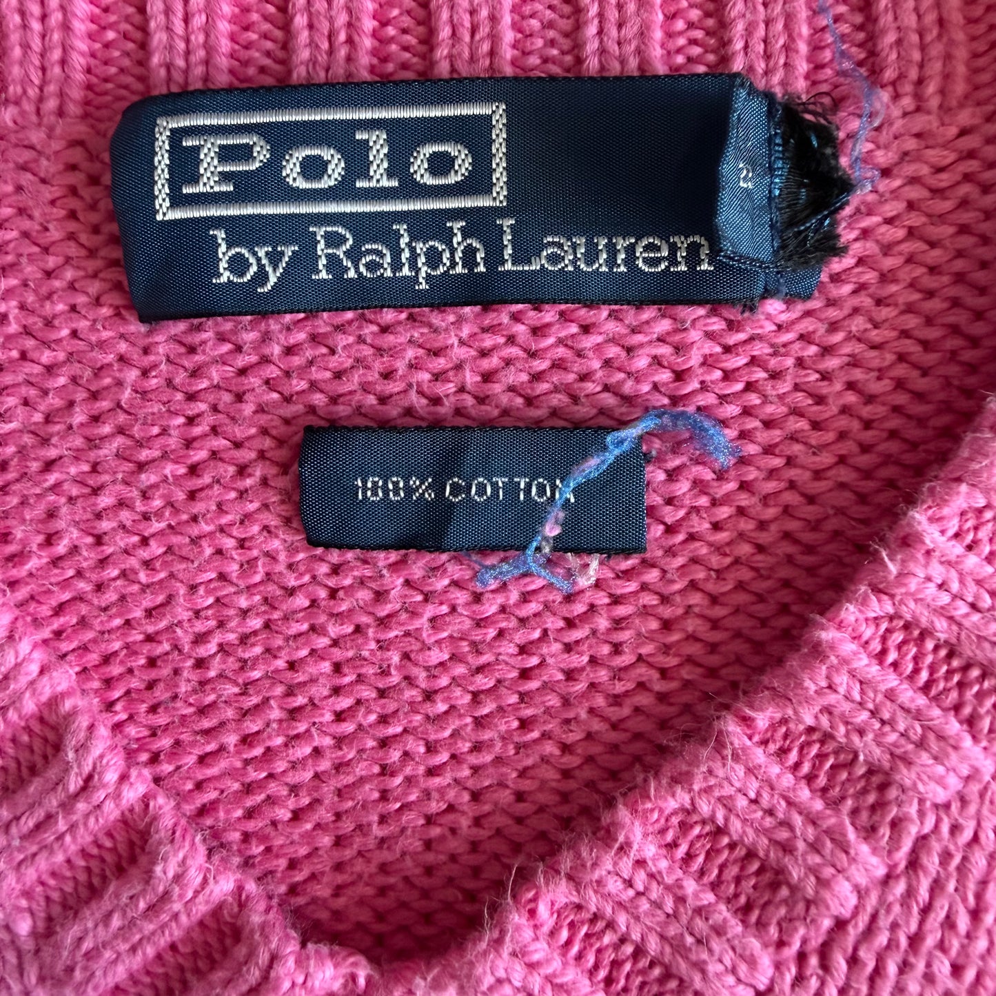 90s Polo Ralph Lauren Heavy Knit Sweater - S