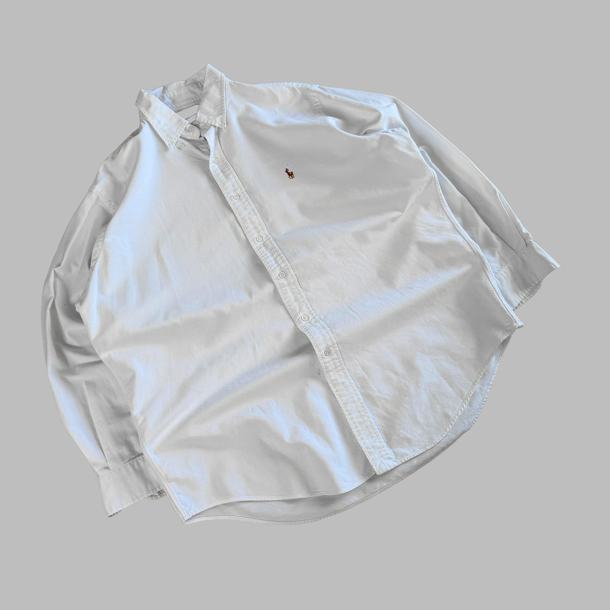 Y2K Polo Ralph Lauren Cotton Button Up Shirt - L