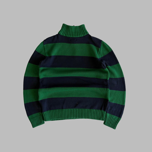 90s Polo Ralph Lauren Striped Quarter Zip - S
