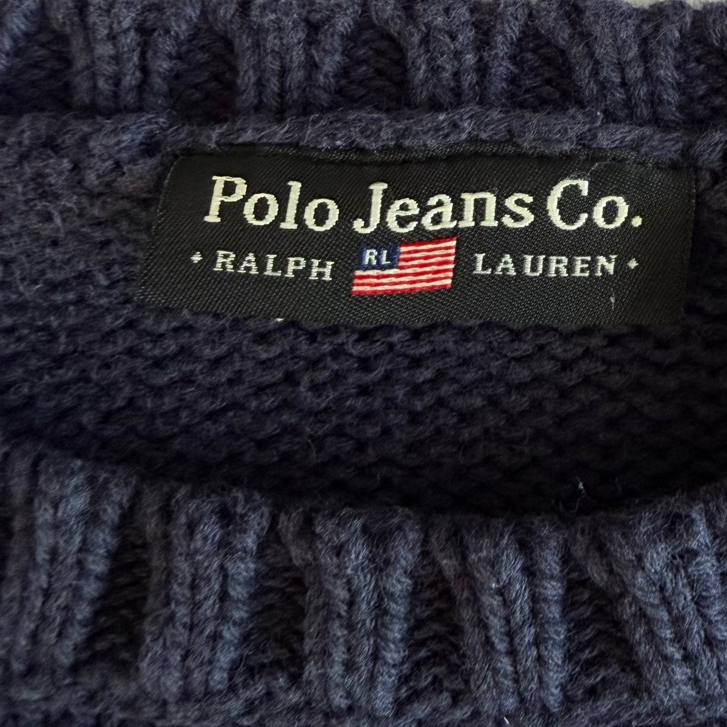 Y2K Polo Ralph Lauren Flag Knit - S