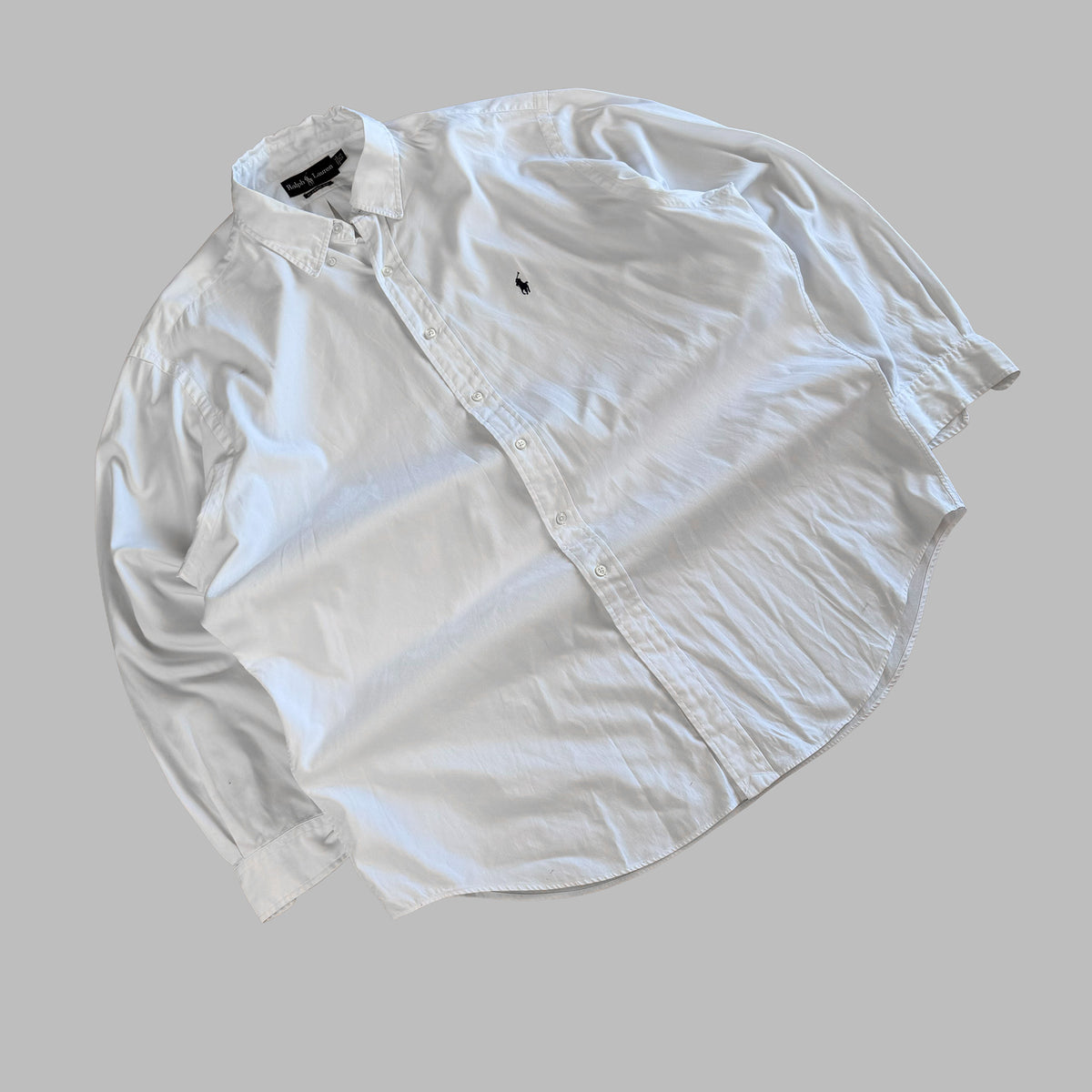 Y2K Polo Ralph Lauren Cotton Button Up Shirt - XL