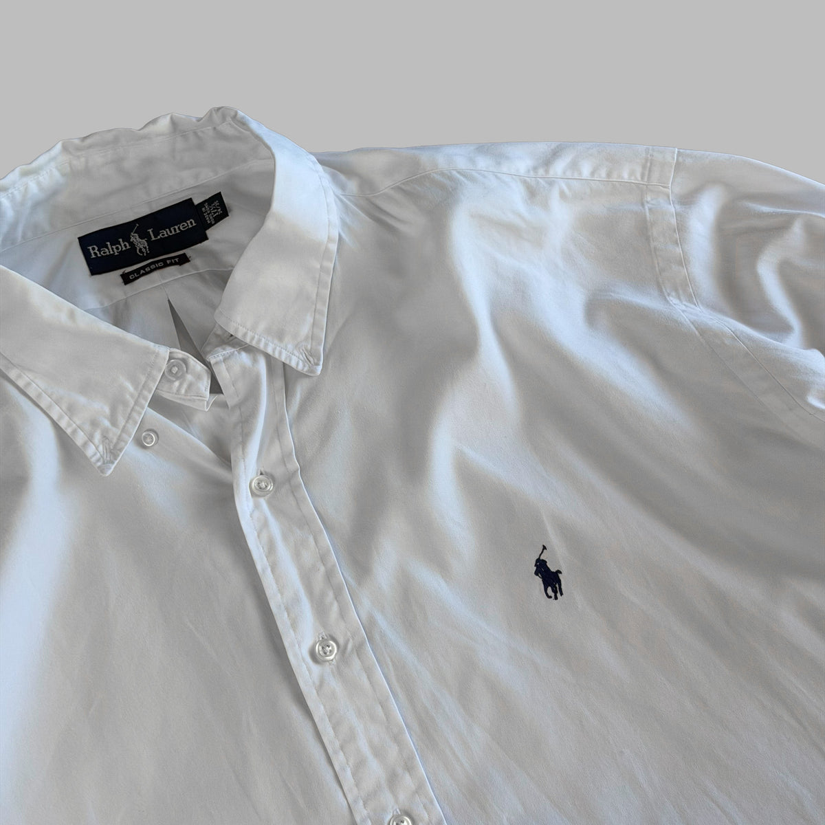 Y2K Polo Ralph Lauren Cotton Button Up Shirt - XL