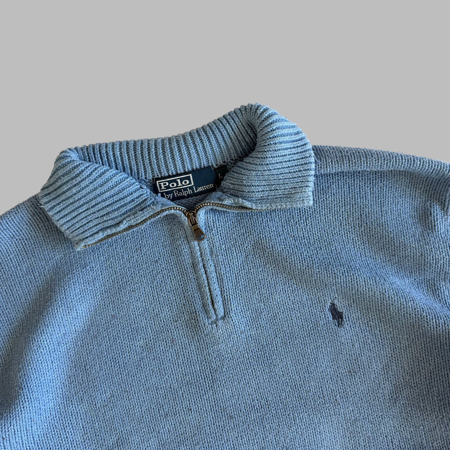 90s Polo Ralph Lauren Heavyweight Quarter Zip - L
