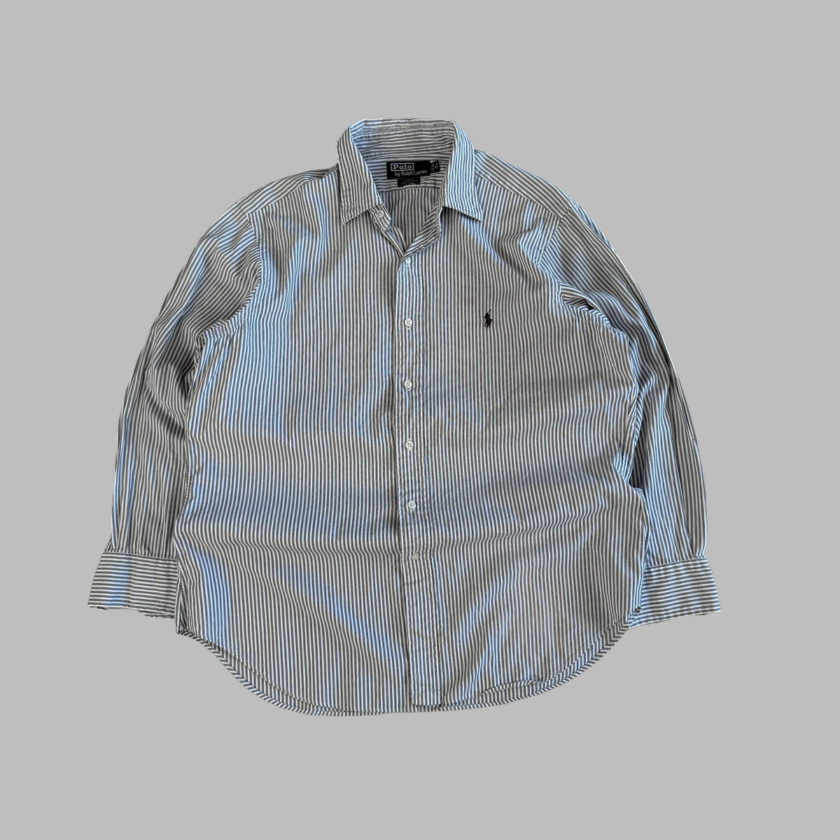 90s Polo Ralph Lauren Striped Button Up Shirt - M