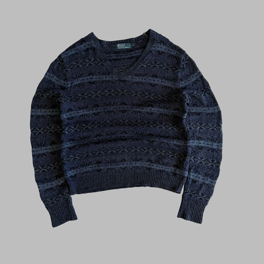 90s Polo Ralph Lauren Patterned Knit - L