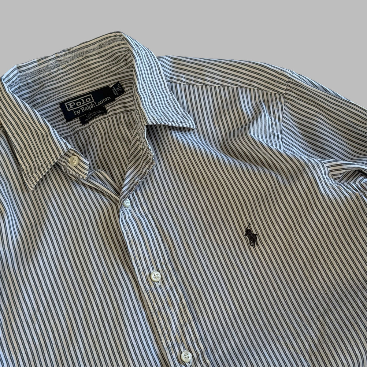 90s Polo Ralph Lauren Striped Button Up Shirt - M
