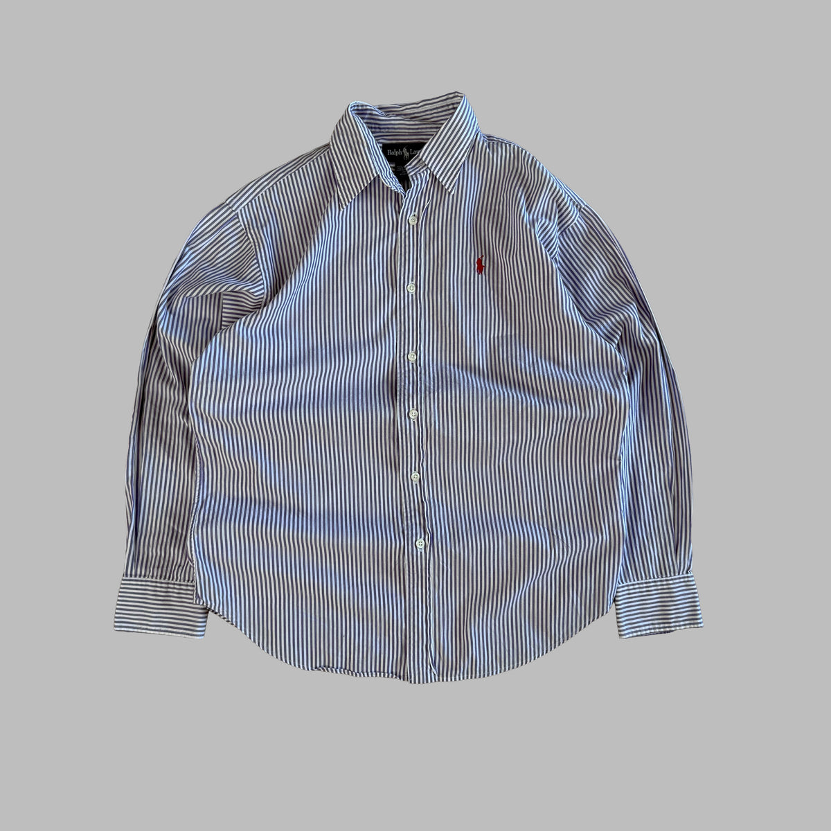Y2K Polo Ralph Lauren Striped Button Up Shirt - S