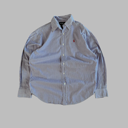 Y2K Polo Ralph Lauren Striped Button Up Shirt - S