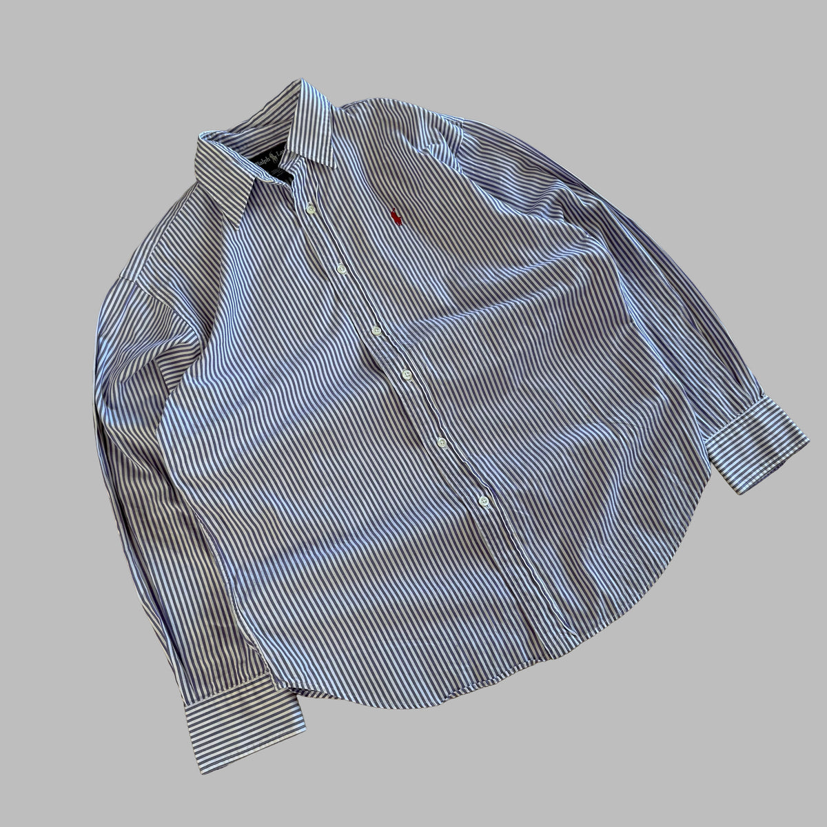 Y2K Polo Ralph Lauren Striped Button Up Shirt - S