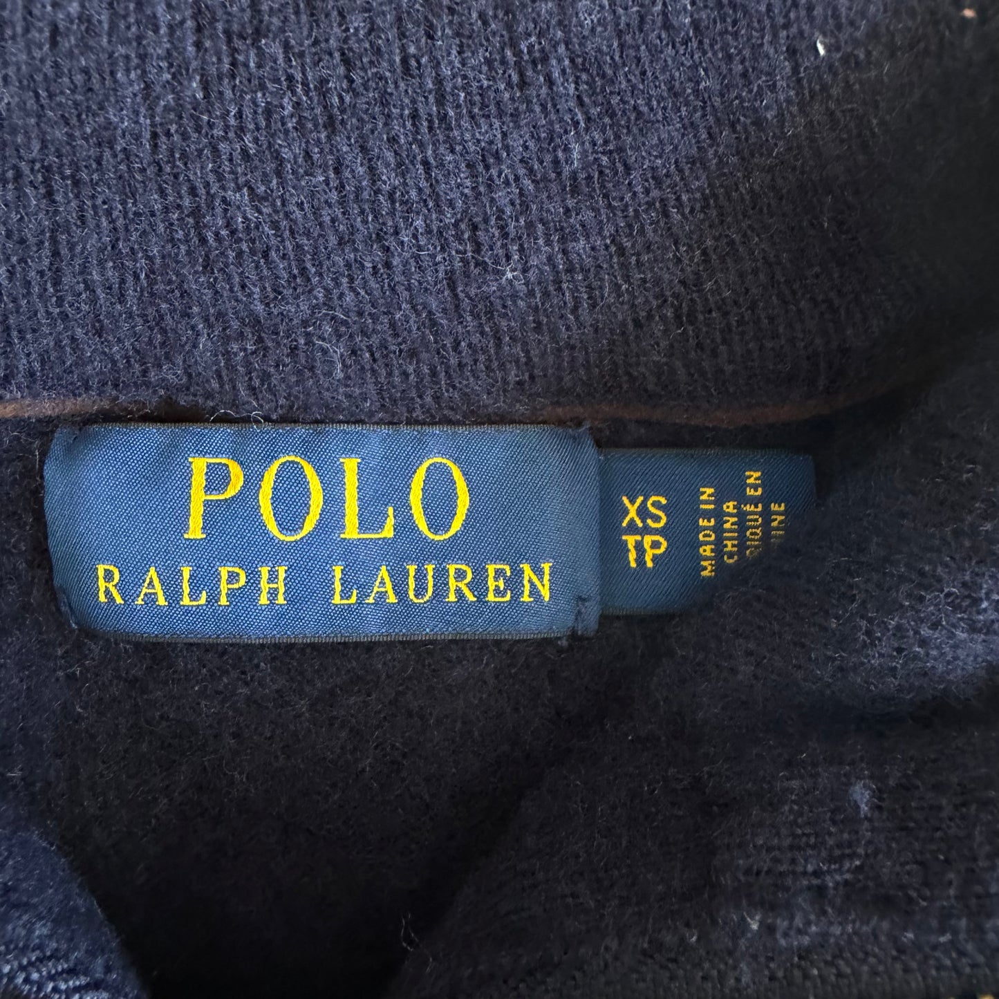 Polo Ralph Lauren Lambswool Quarter Zip - XS