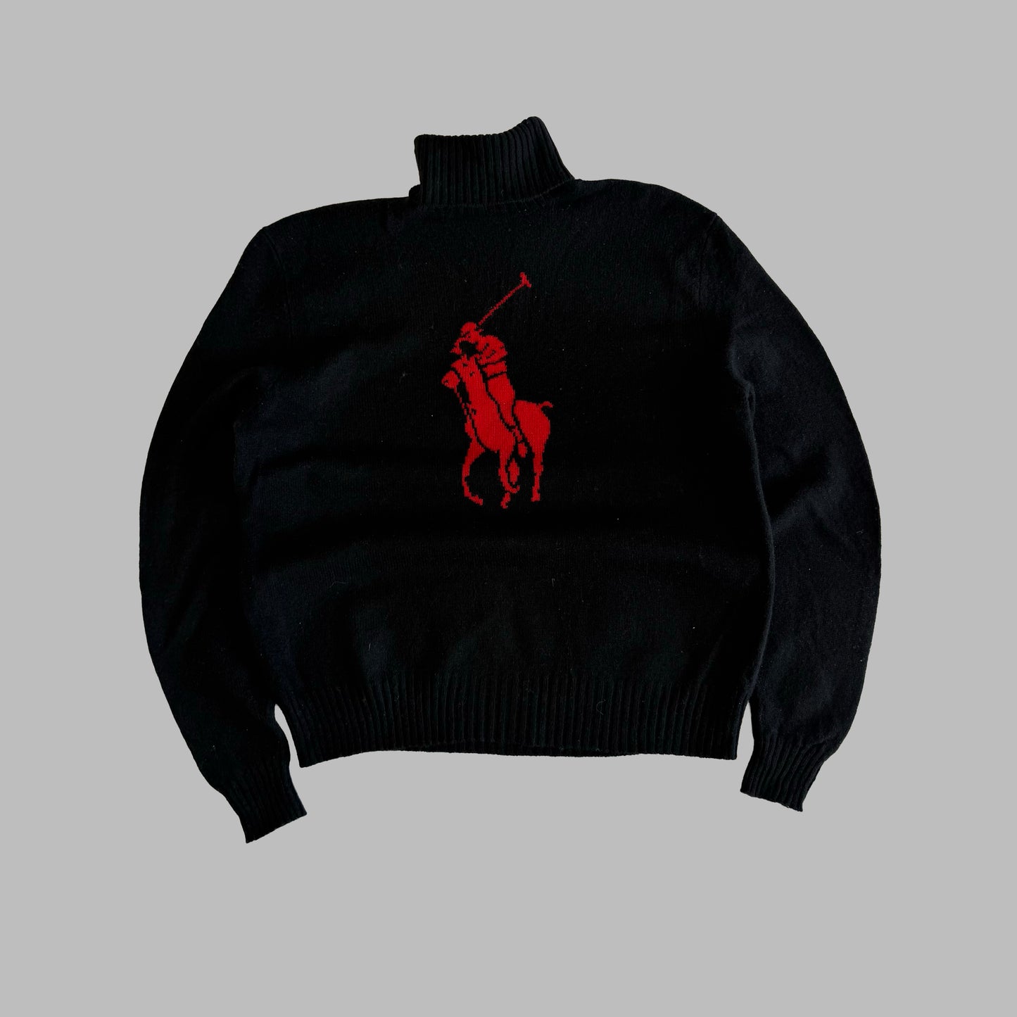 90s Polo Ralph Lauren Shetland Wool Pony Knit - L