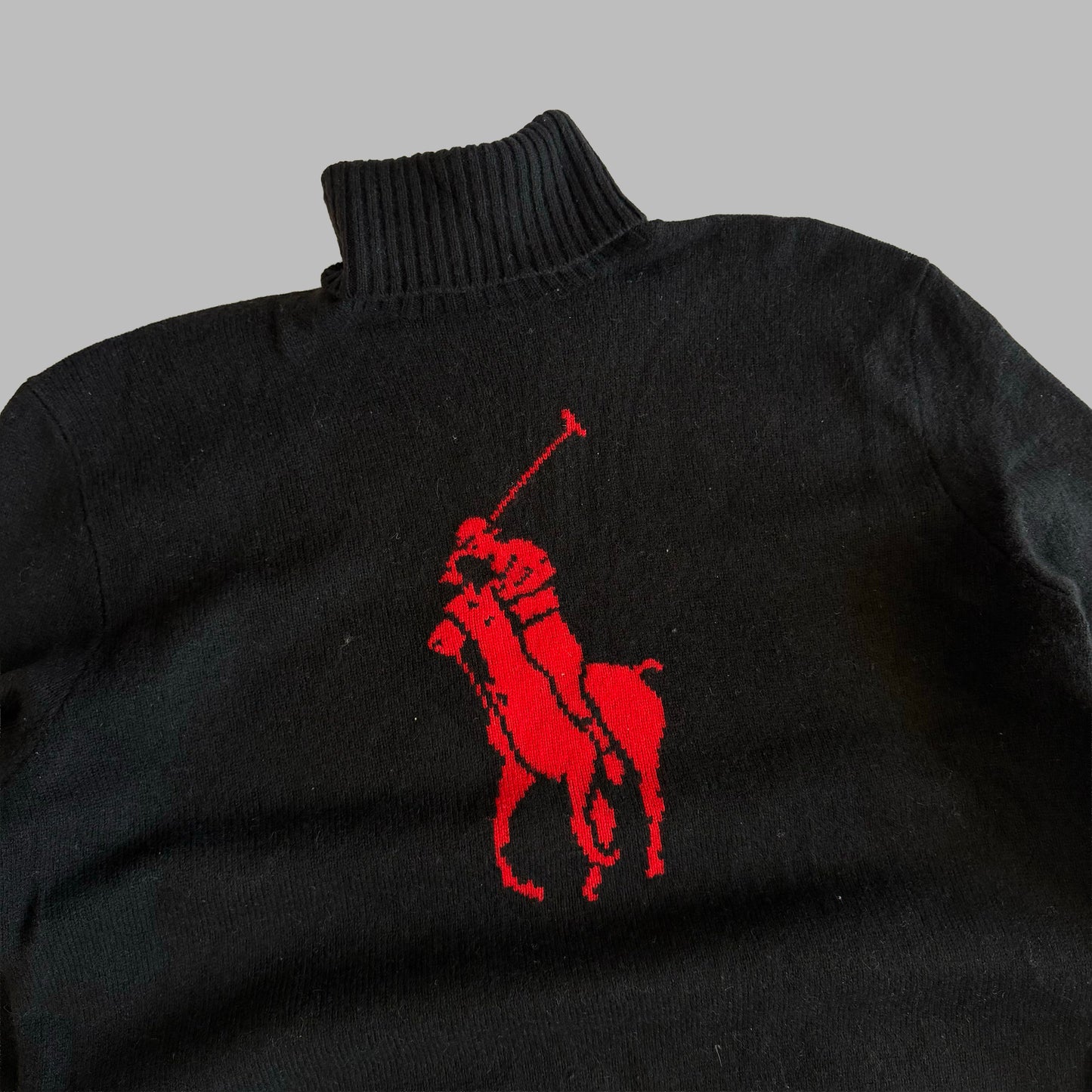 90s Polo Ralph Lauren Shetland Wool Pony Knit - L