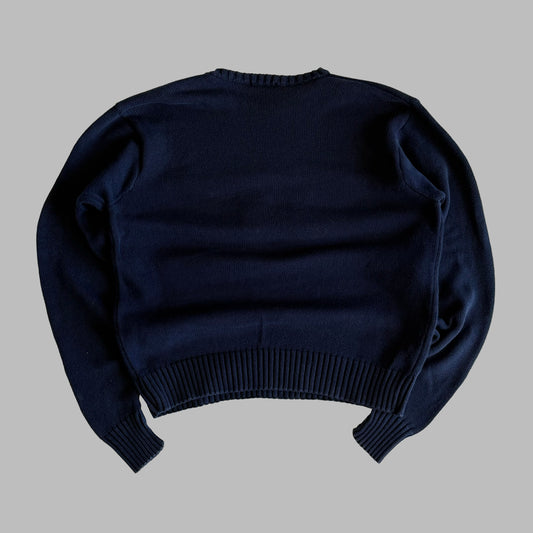 Y2K Polo Ralph Lauren Shield Heavy Knit - XL