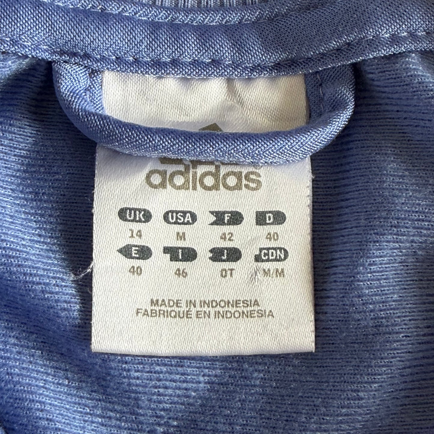 Y2K Adidas Three Stripe Track Jacket - S