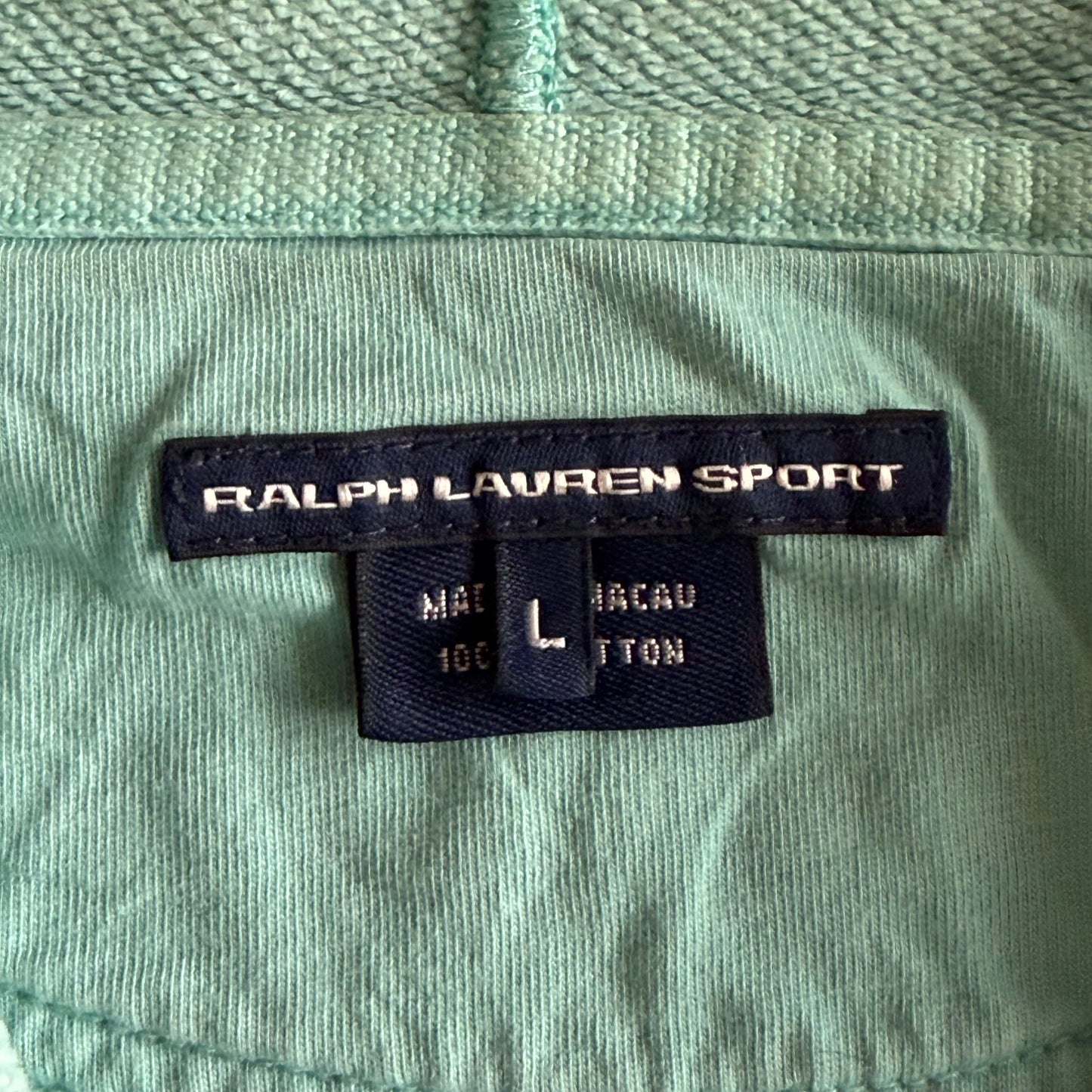 Y2K Ralph Lauren Sport Spell Out Hoodie - M