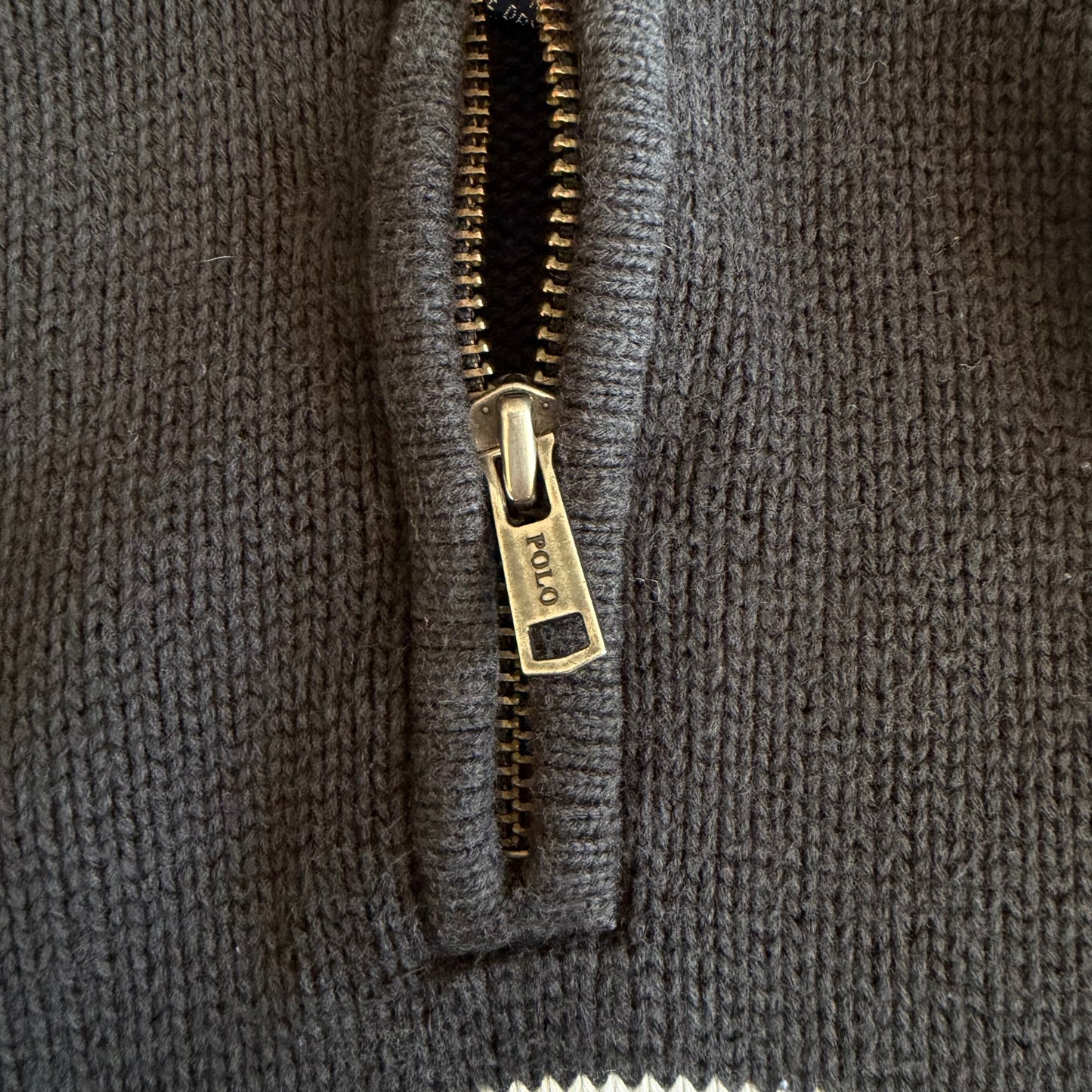 90s Polo Ralph Lauren Striped Quarter Zio - XXS