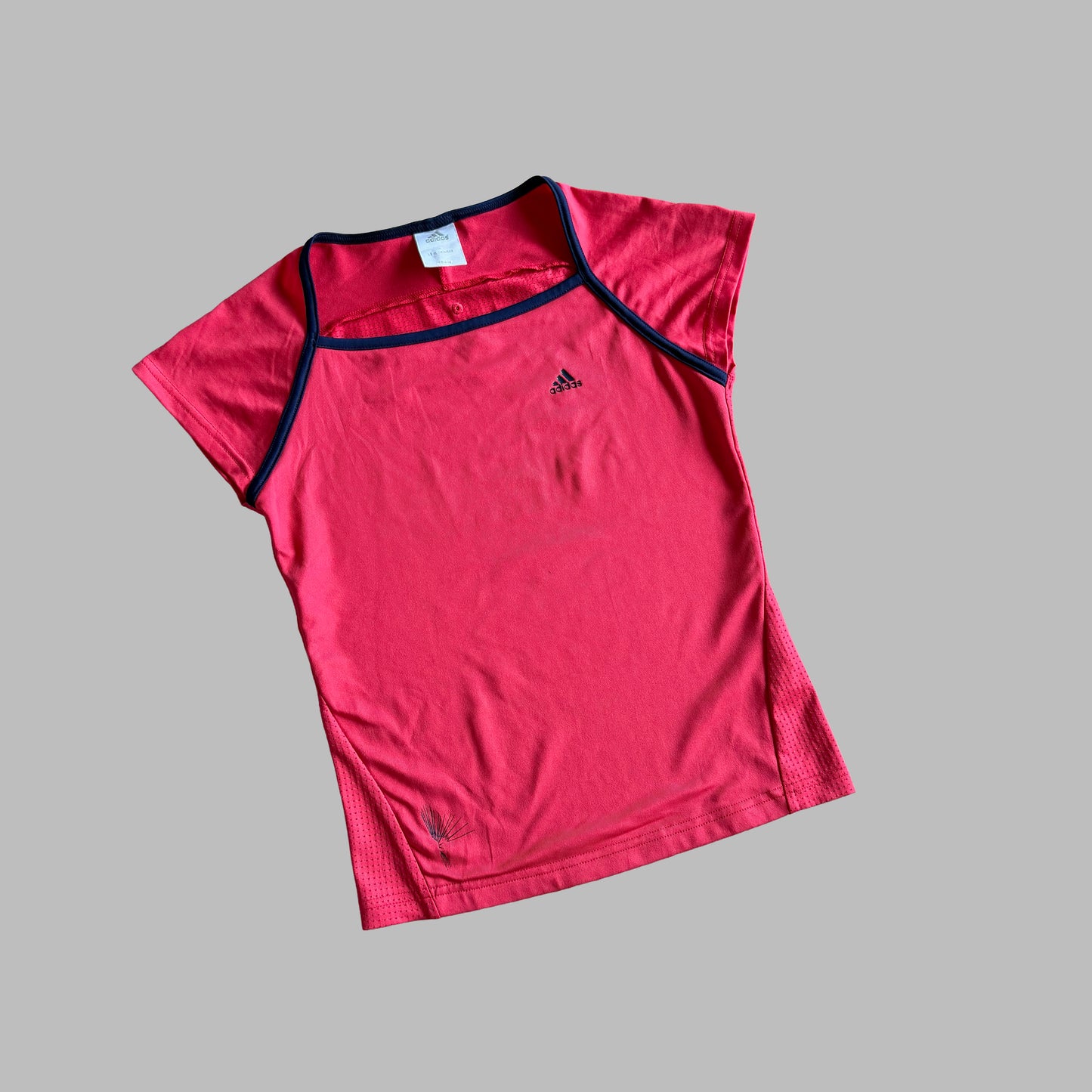 Y2K Adidas Square Neck Activewear Top - S