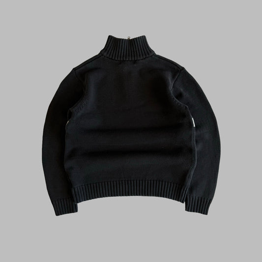 90s Polo Ralph Lauren Striped Quarter Zio - XXS